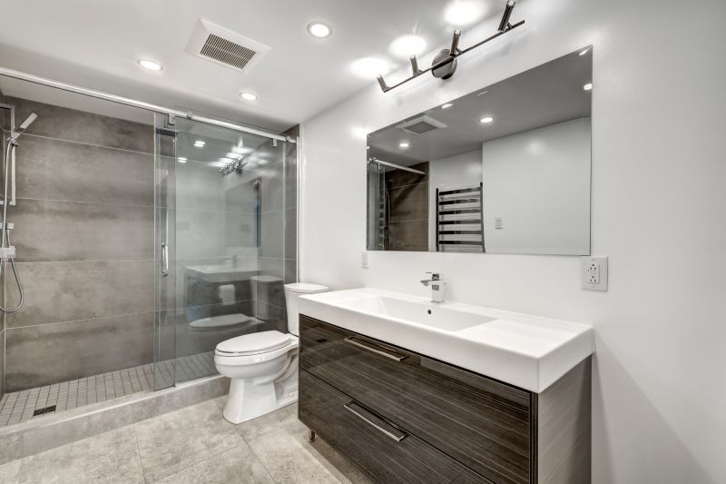 Modern Bathroom with LED Lighting